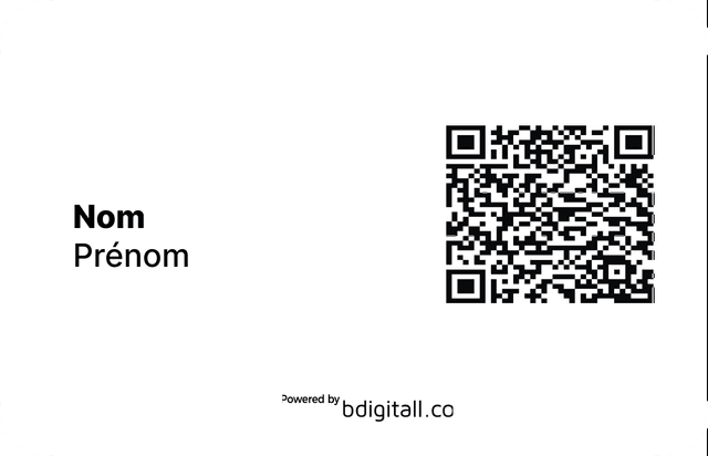 Carte connectée personalisée