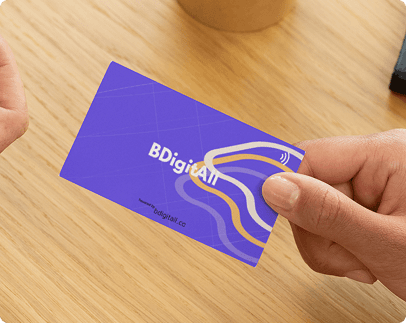 BCARD carte de visite NFC - simple 2